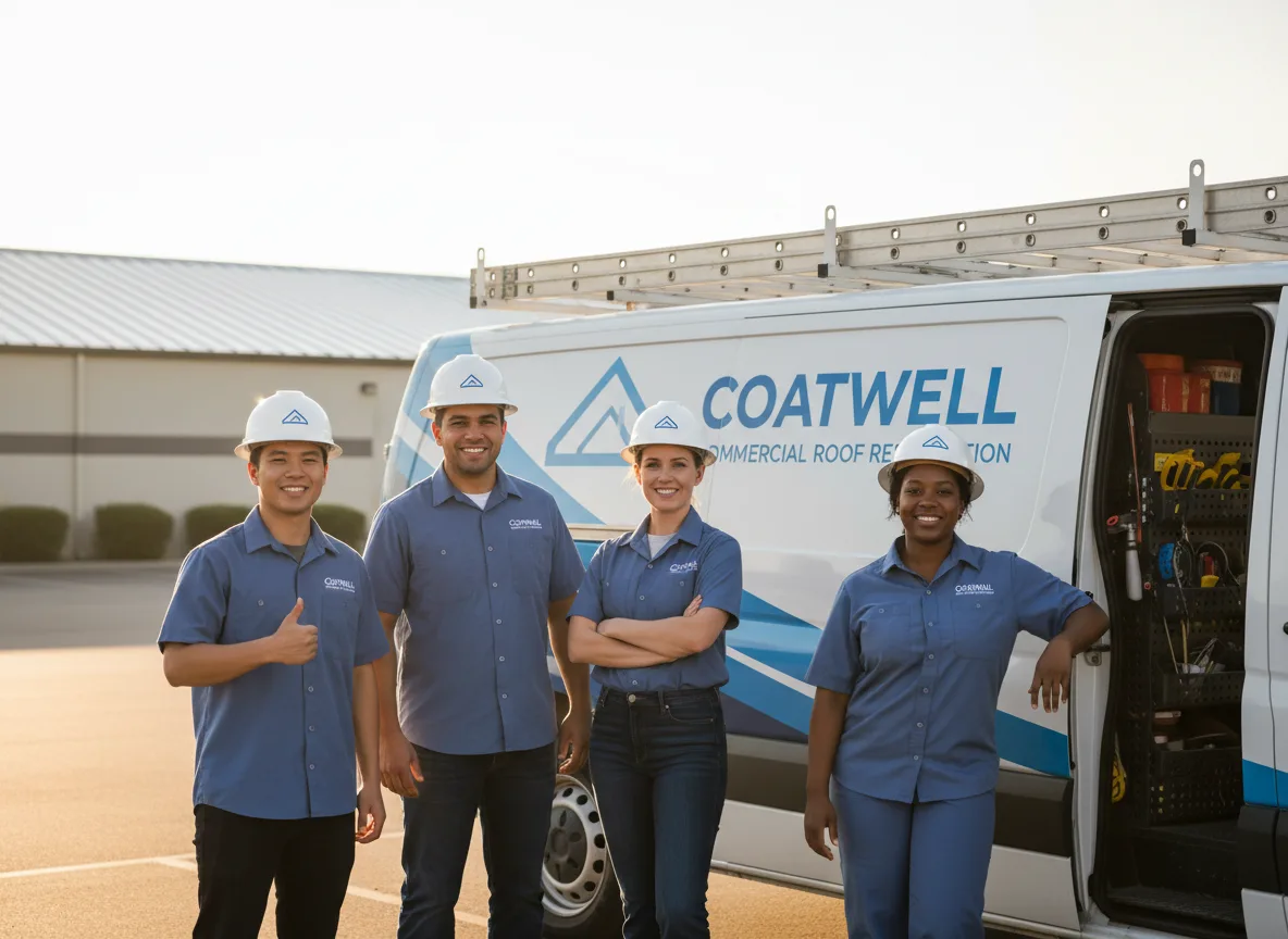 Commercial roof coating company in Stevens, PA